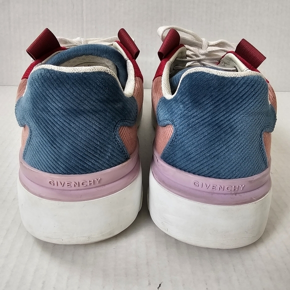 GIVENCHY WING Multicolor Cord Velvet Sneakers Size 39 - Picture 3 of 16